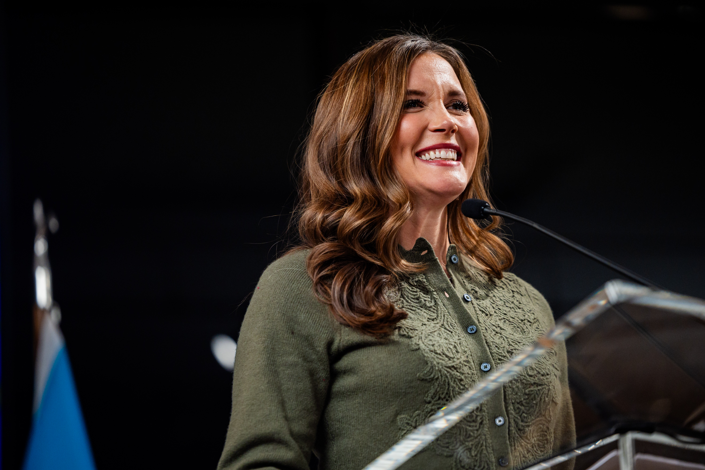 Salt Lake City Mayor Erin Mendenhall delivers the State of the City address at the former Leonardo Museum in Salt Lake City on Tuesday.