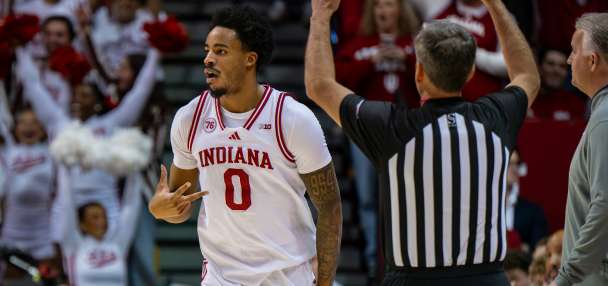 Indiana adds to celebration as football champs take victory lap and basketball team beats Purdue