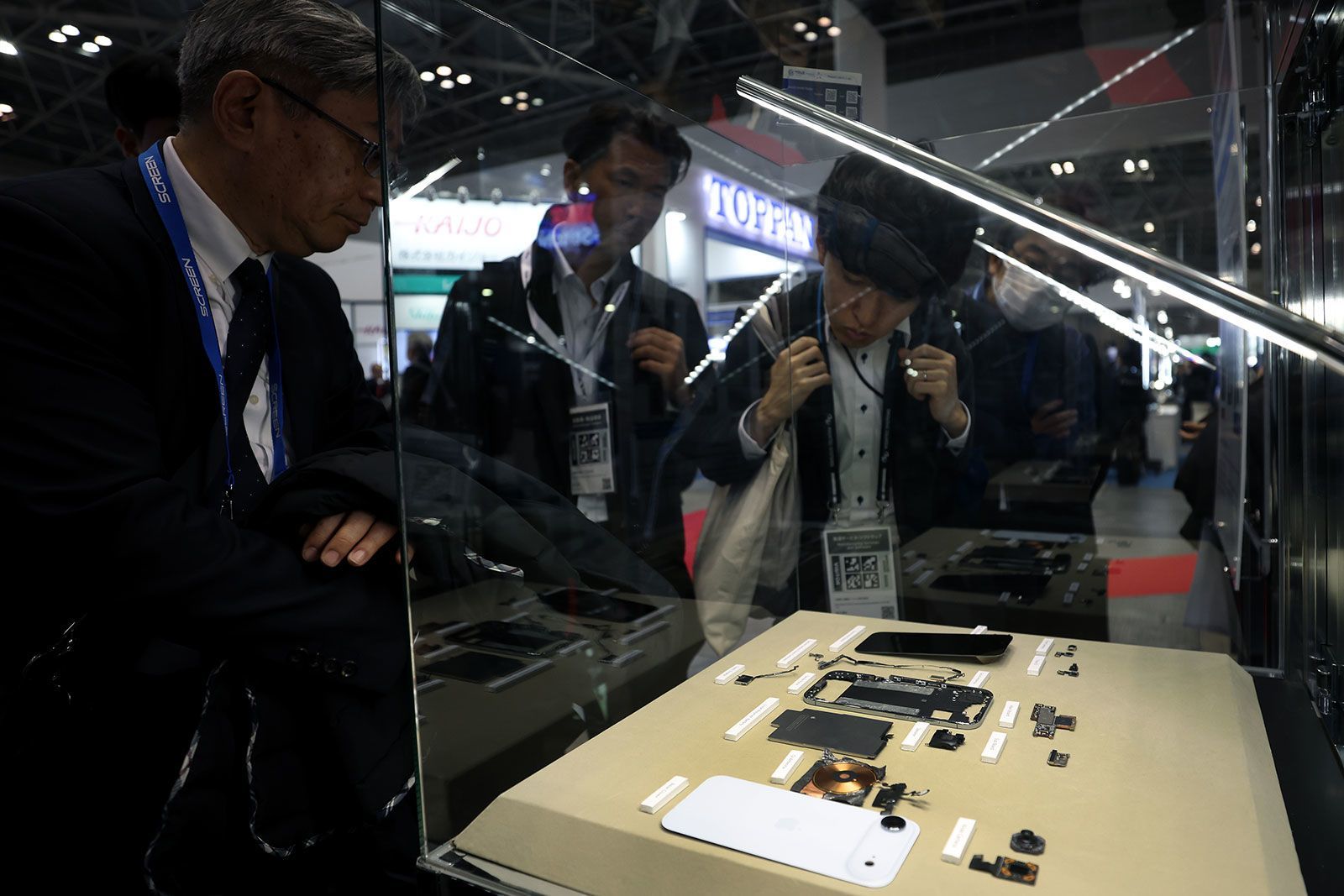 Components of an iPhone Air are displayed in Tokyo, Japan, on Dec. 18, 2025. Apple bet big on a dramatic redesign of its iPhone last year, the biggest shakeup to its flagship smartphone in nearly a decade. 