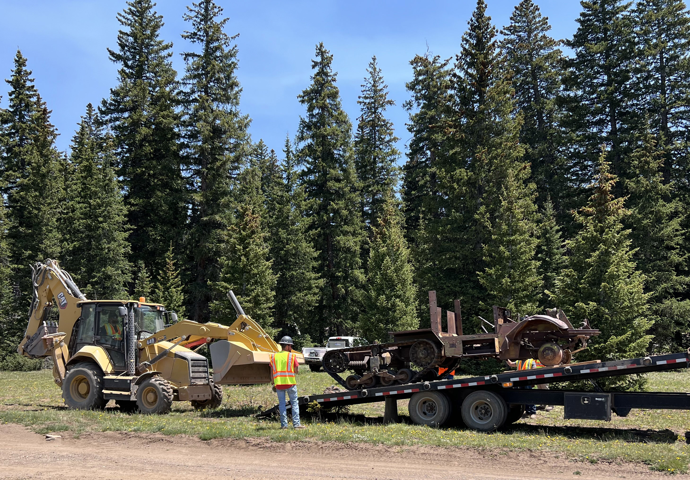 A World War II–era half-track is returned after its illegal removal.