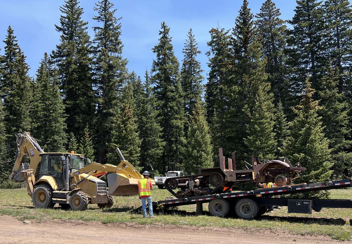A World War II–era half-track is returned after its illegal removal.