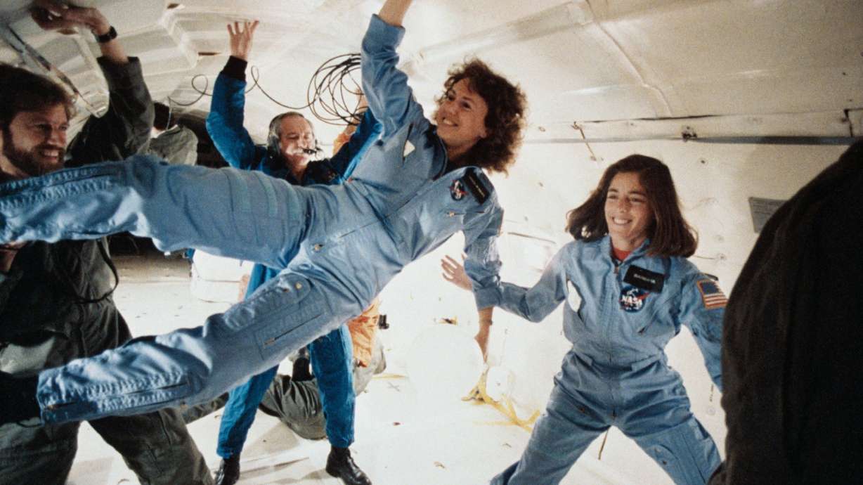 The two representatives of the Teacher in Space Program, Christa McAuliffe and Barbara Morgan conducted zero gravity training to prepare for future missions. McAuliffe's mission to be the first teacher in space is being carried on by others.