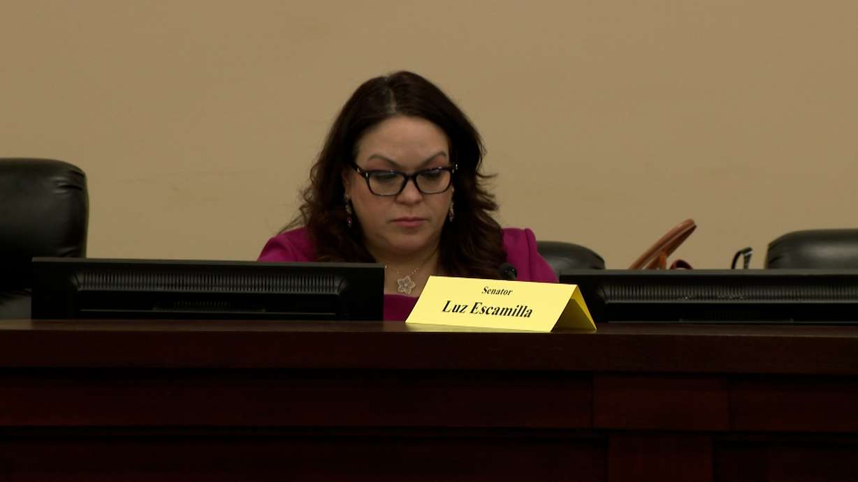 Senate Minority Leader Luz Escamilla, D-Salt Lake City, listens during a hearing of the Senate Revenue and Taxation Committee on Wednesday. Escamilla noted there is uncertainty surrounding tax cuts with Utah facing a revenue shortfall due to the "One Big Beautiful Bill."