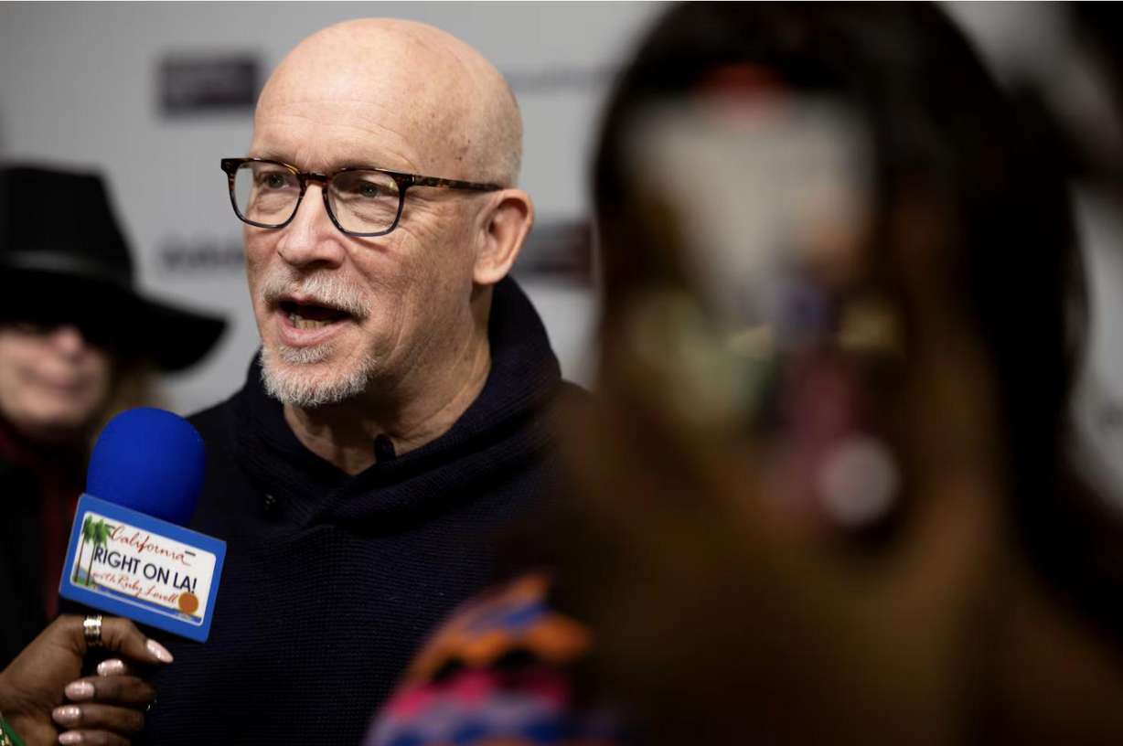 Director Alex Gibney attends the 2026 Sundance premiere of “Knife: The Attempted Murder of Salman Rushdie” at the Ray Theatre in Park City on Sunday.