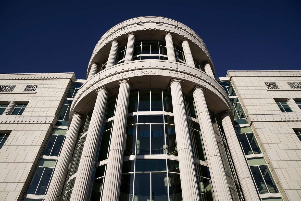 The Scott M. Matheson Courthouse in Salt Lake City on Feb. 19, 2020. The Utah State Bar Association on Wednesday agreed with a proposal by Sen. Chris Wilson, R-Logan, to add judges to its lower courts, but not with adding judges to the state Supreme Court.