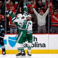 Hurricanes become 3rd NHL team to rally from 2 goals down in final 2 minutes to win in regulation