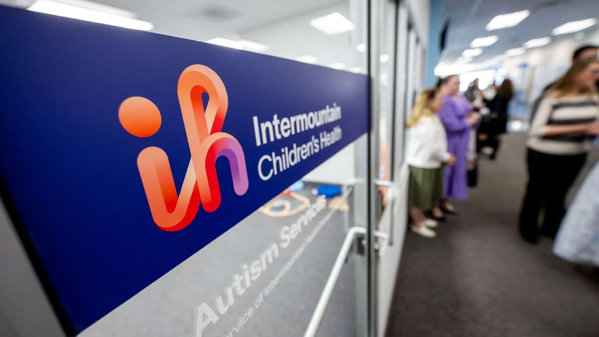 Primary Children’s Hospital celebrates the opening of the new Autism Clinic for kids at the Intermountain Riverton Hospital, on April 8. The health care provider announced its intention to freeze its pension plans last week.