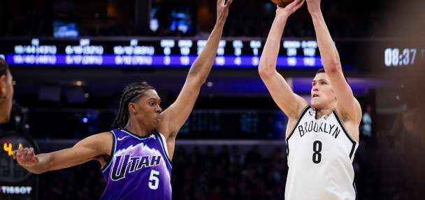 Egor Demin sets NBA rookie 3-point record as Nets snap 7-game skid with 109-99 win over Jazz
