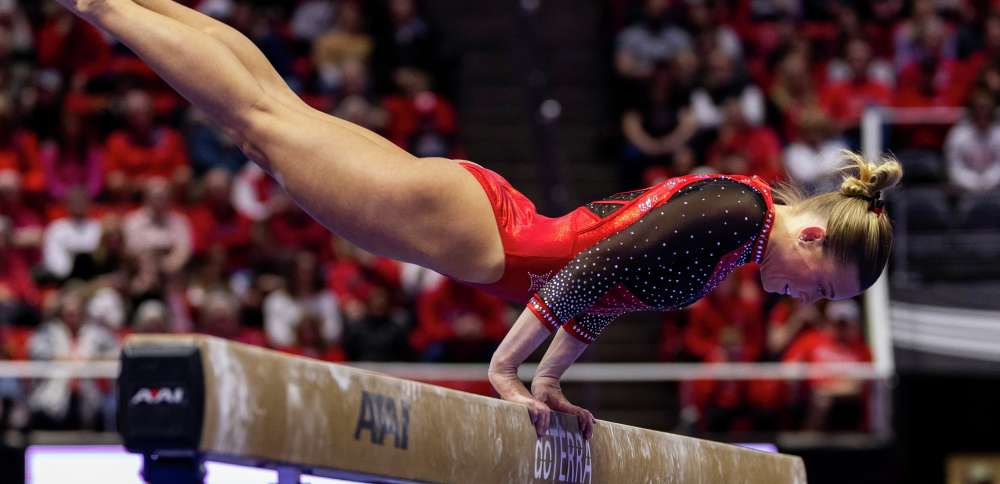 Without 3 starting gymnasts, Red Rocks fall to UCLA in final meet of regular season