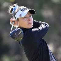 Nelly Korda has a 64 in the cold and wind to take lead in LPGA opener