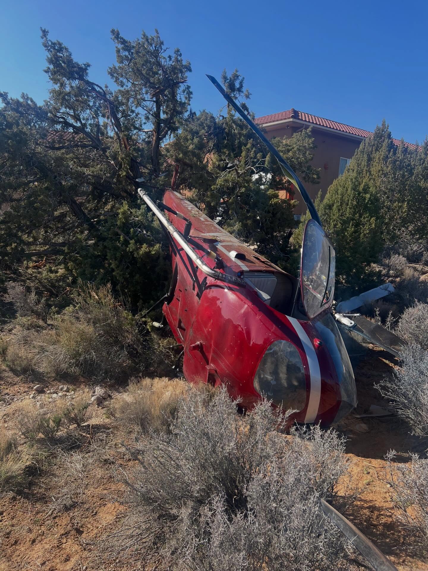 Pilot suffers critical injuries in southern Utah helicopter crash