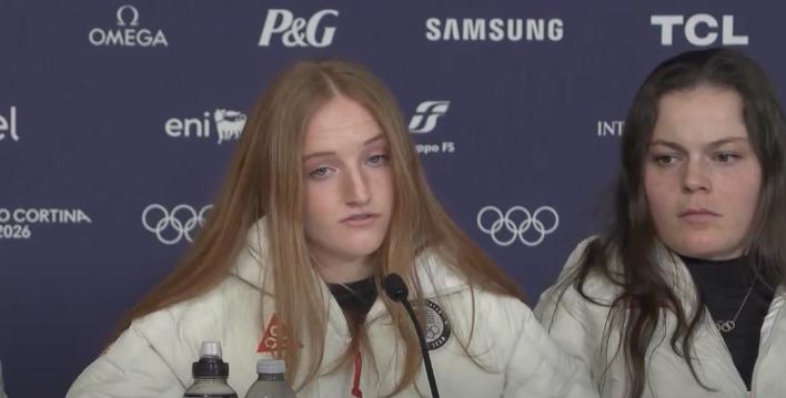 Salt Lake City's Mary Bocock embraces her first Olympic moment