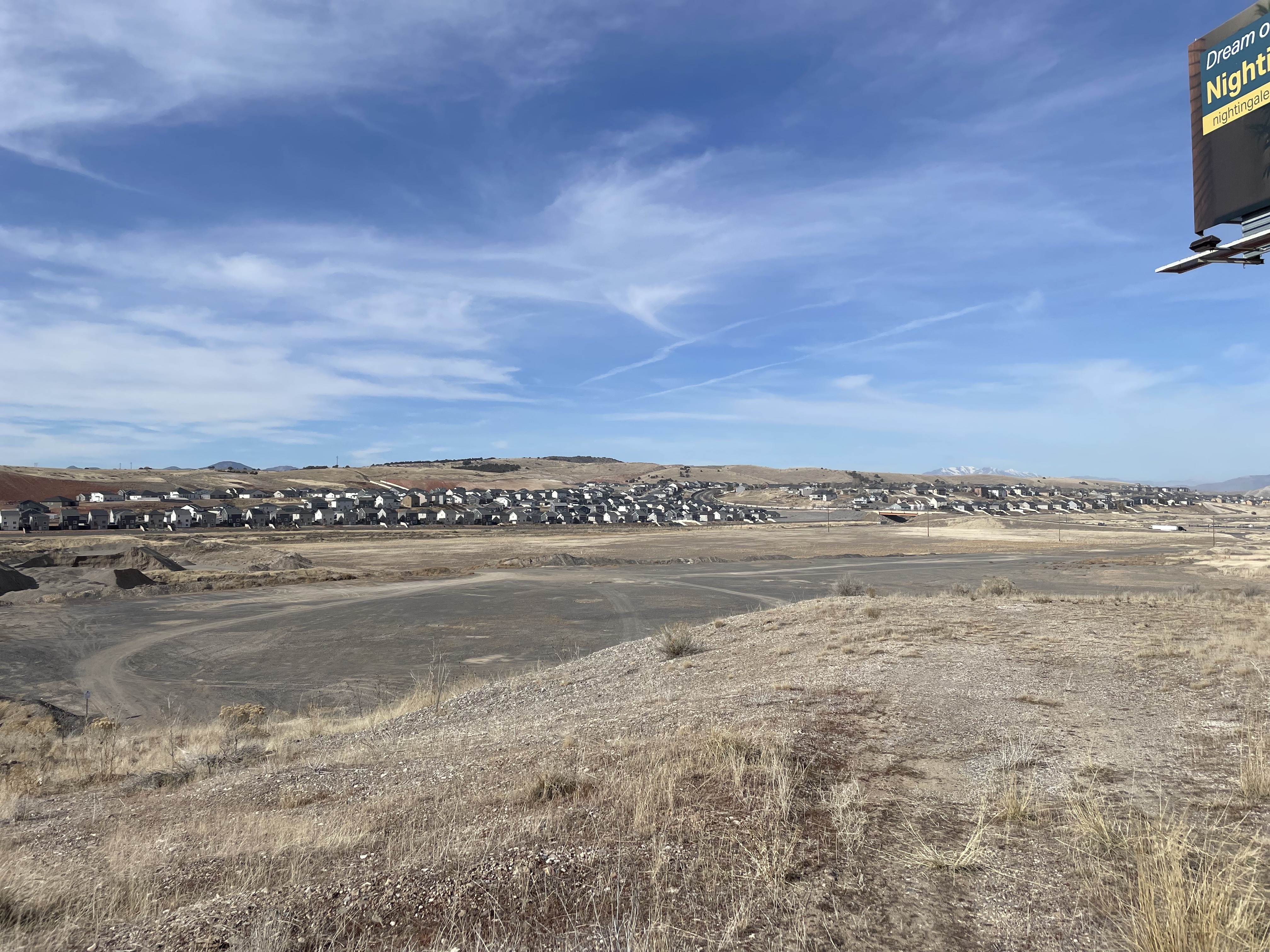 An area where a future data center is anticipated to be constructed in Santaquin is pictured Tuesday. Residents are grappling with the idea of a future data center planned for construction on the south end of the city.