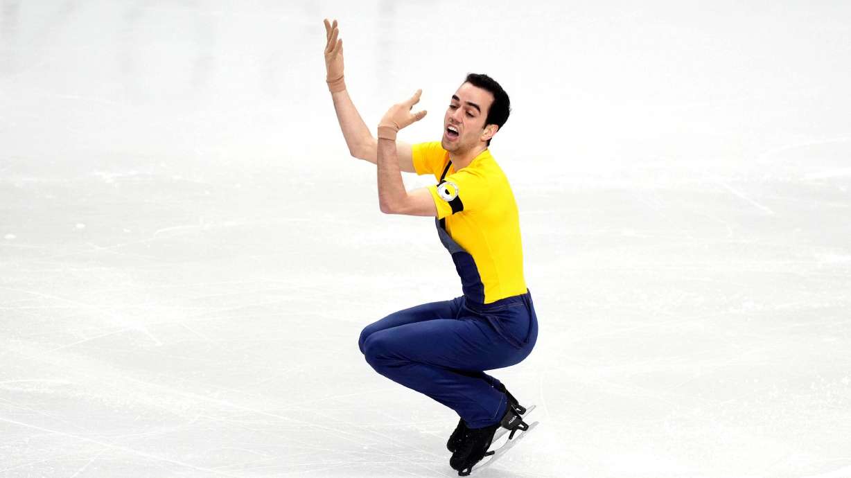 Spain's Tomas-Llorenc Guarino Sabate competes during the Men's Short Program on day two of the ISU European Figure Skating Championships in Sheffield, Jan. 15.