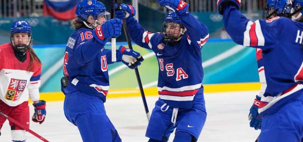 Scamurra scores 2, and U.S. opens women's Olympic hockey tournament with 5-1 win over Czechia