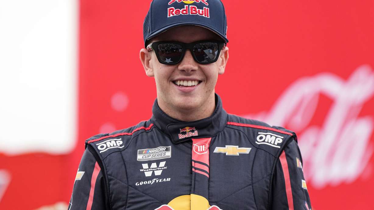 FILE - Connor Zilisch smiles prior to a NASCAR Cup Series auto race at Charlotte Motor Speedway, May 25, 2025, in Concord, N.C.