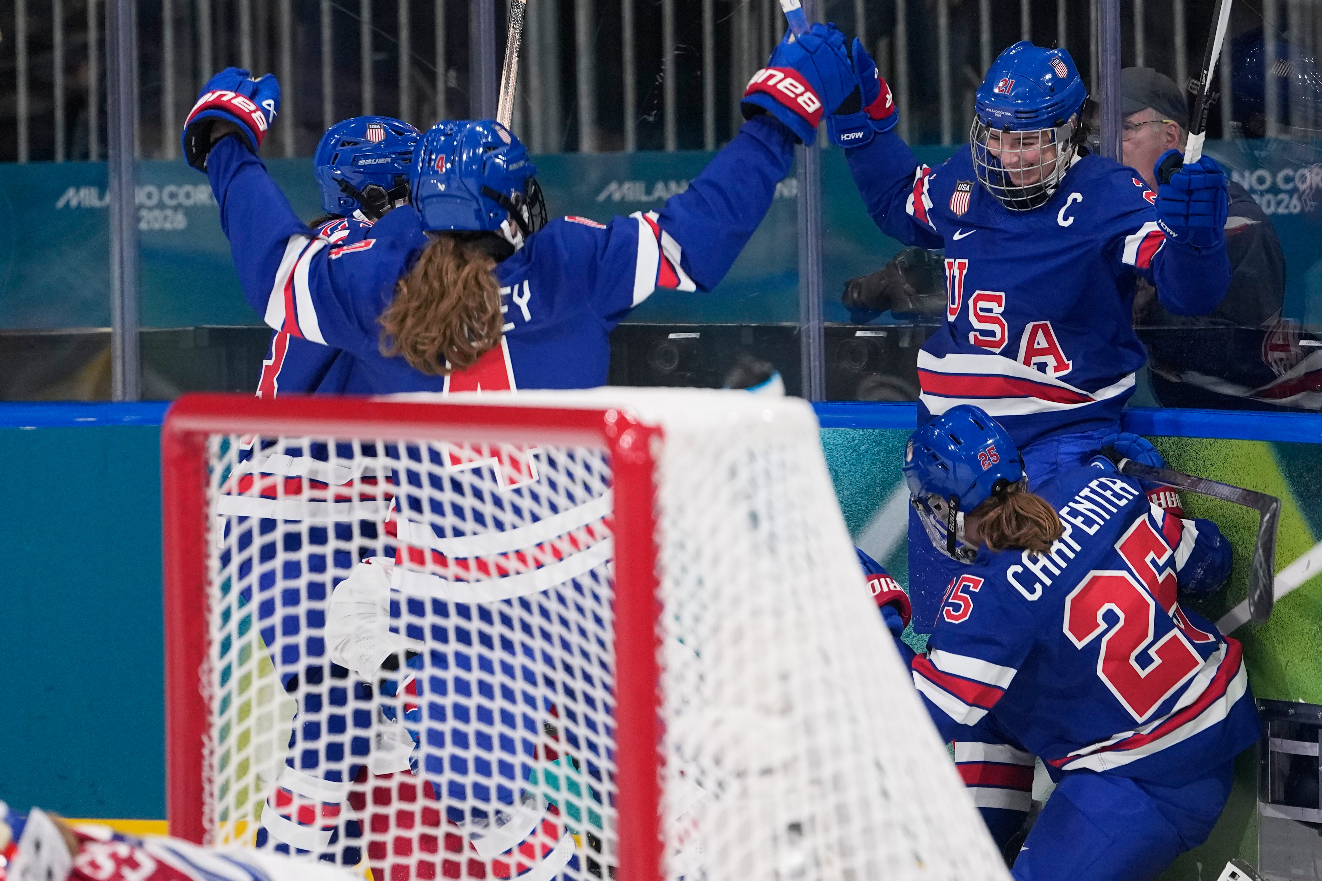 Team USA cruise past Finland as Hilary Knight ties US Olympic scoring record