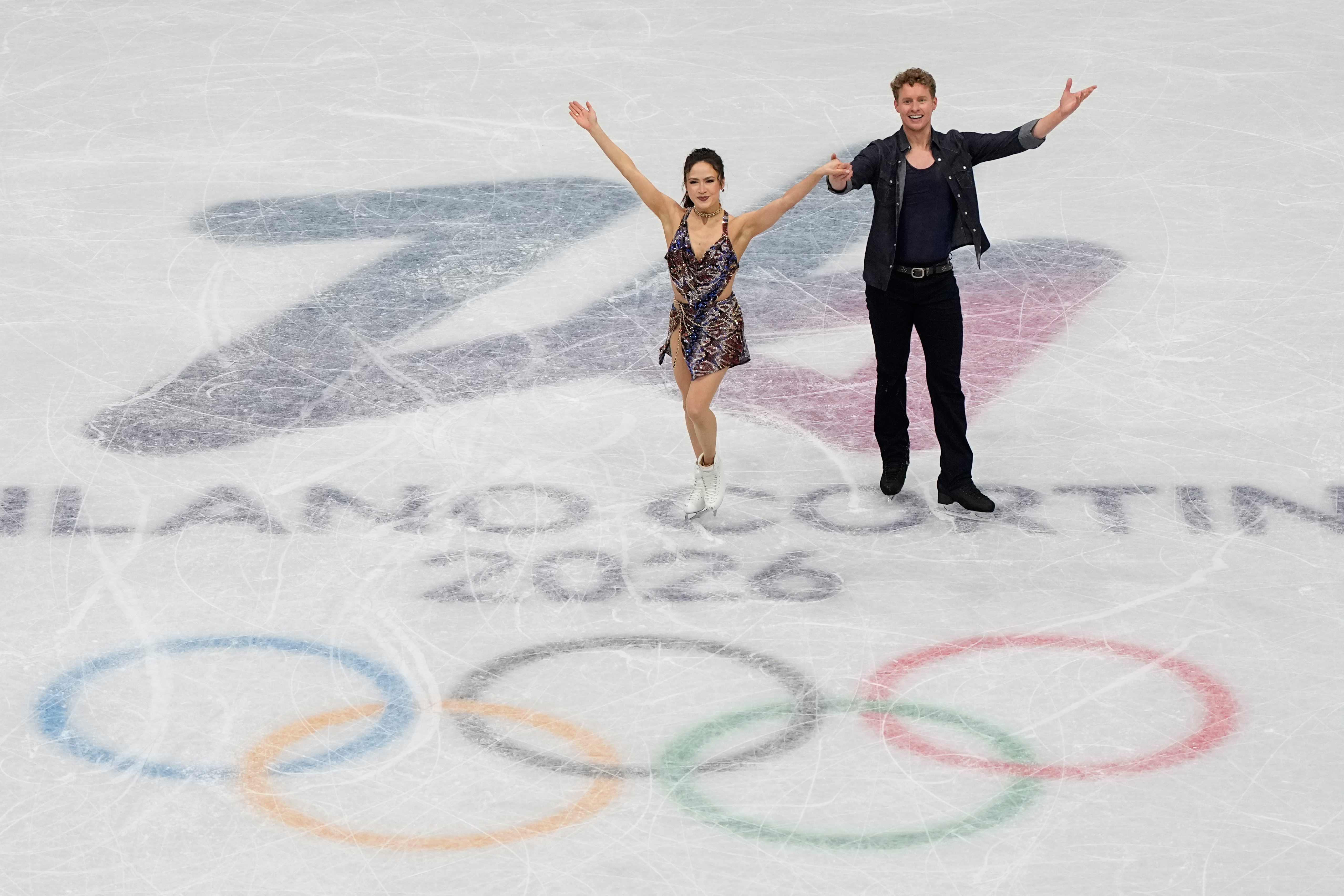 Chock and Bates rock the ice with world-best score to open figure skating at Milan Cortina Olympics