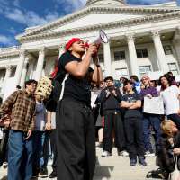 Magna man charged with threatening to shoot protesting high school students