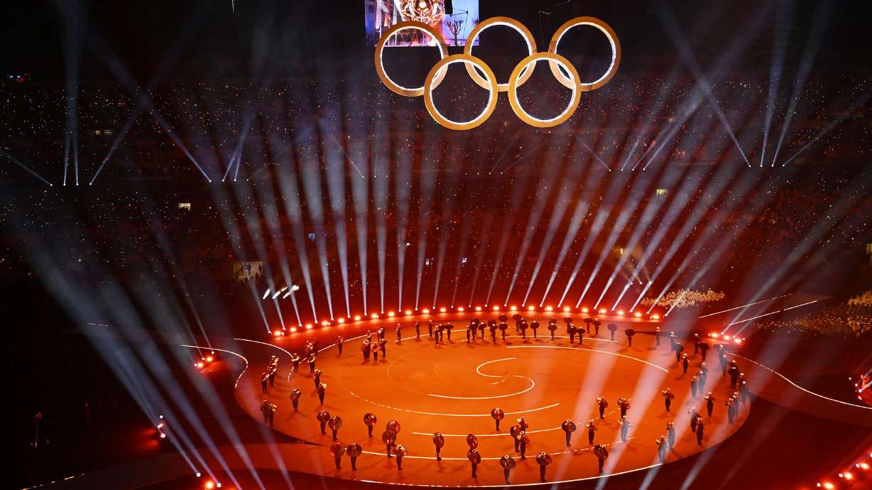 Dancers perform during the opening ceremonies for the 2026 Milan Cortina Winter Olympics in Milan, Italy, on Friday. The Games opened with a celebration of Italy and a pointed call for peace.