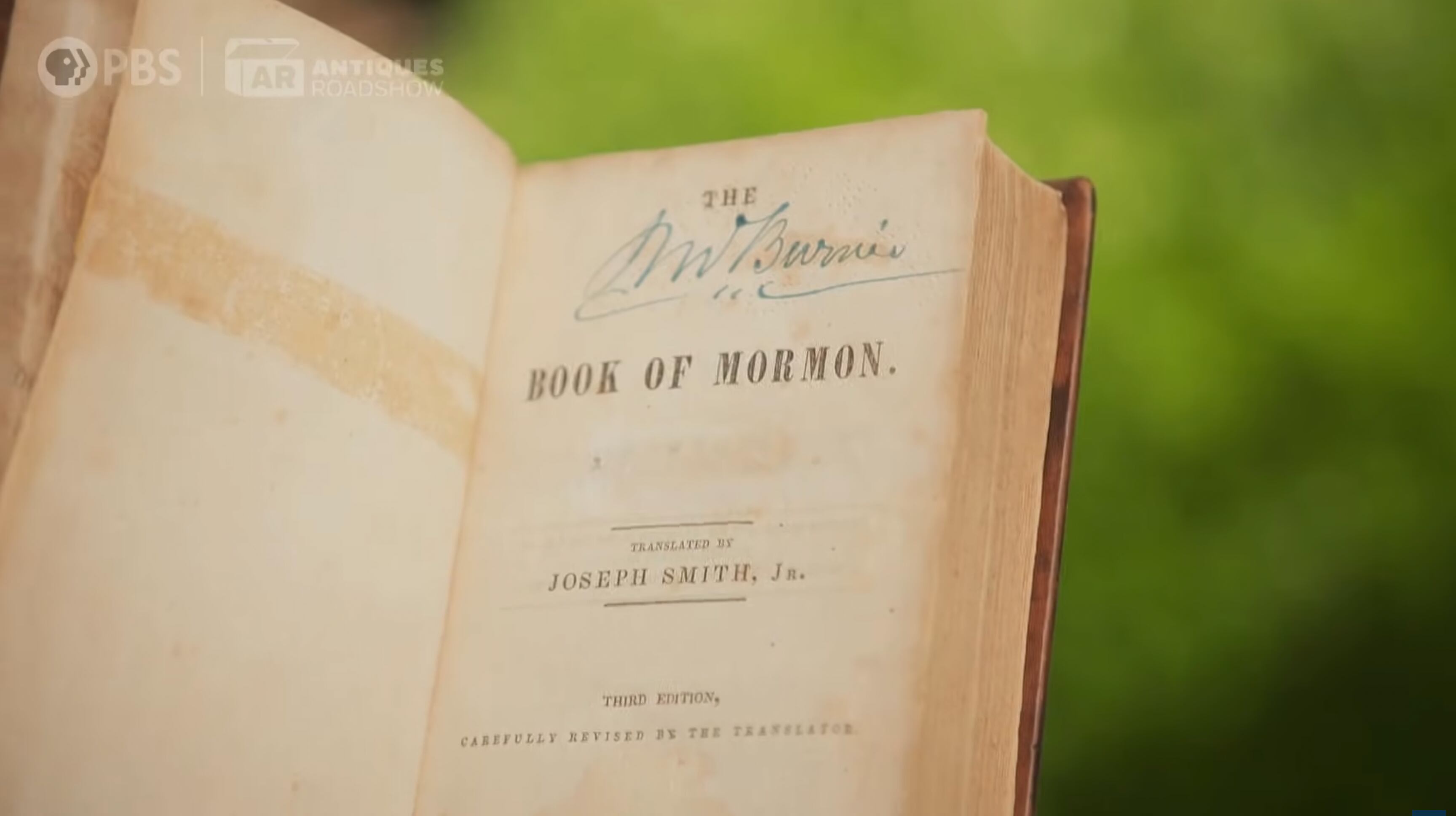An 1840 Book of Mormon gets a hefty price tag on 'Antiques Roadshow'