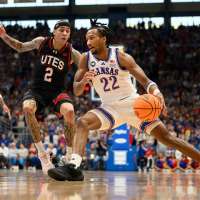 No. 11 Kansas beats Utah 71-59 with top-ranked Arizona looming Monday