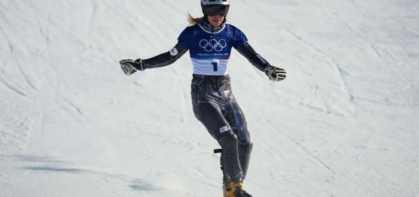 Ledecka's quest for Olympic three-peat comes to a shocking halt but a Czech gets the gold anyway