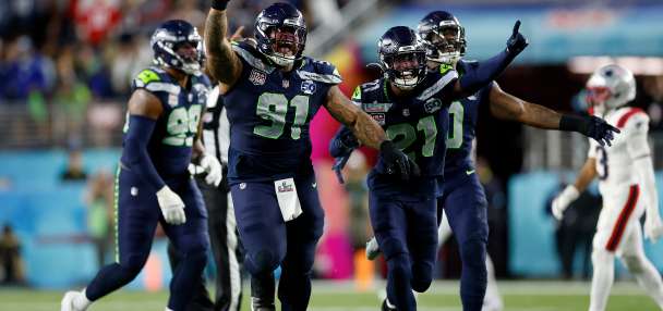 Seahawks ride their 'Dark Side' defense to a Super Bowl title, pounding the Patriots 29-13
