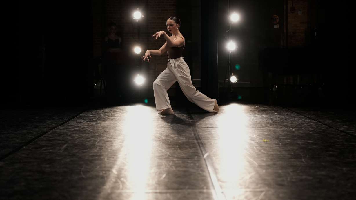 Harper Anderson performs for Junior Classical Competition Women Age 13 during the Youth America Grand Prix (YAGP) Semi-Finals at Dominican University Performing Arts Center in River Forest, Ill., Friday, Feb. 6, 2026.