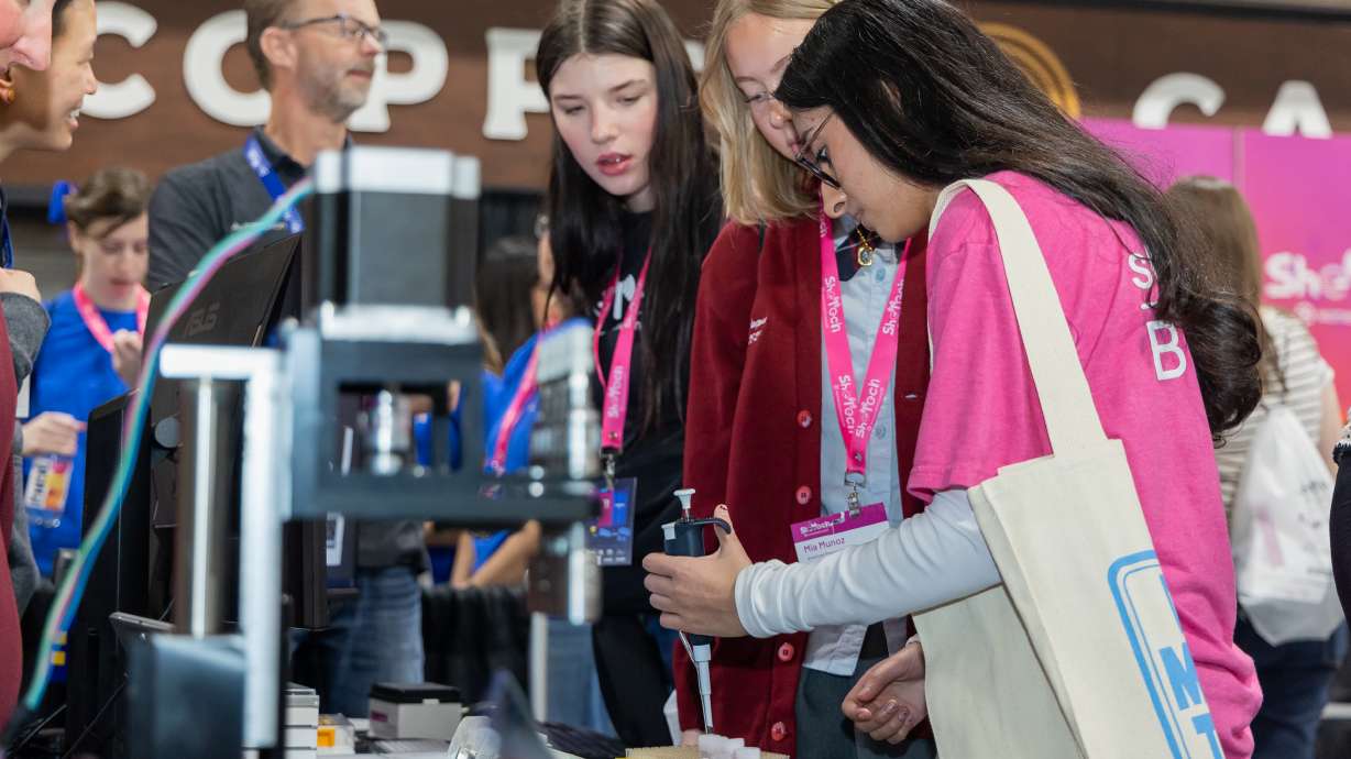 Utah students attend 2025 SheTech Explorer Day at Mountain America Expo Center in Sandy.