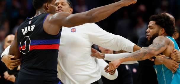 Fight between Pistons and Hornets results in four players being ejected
