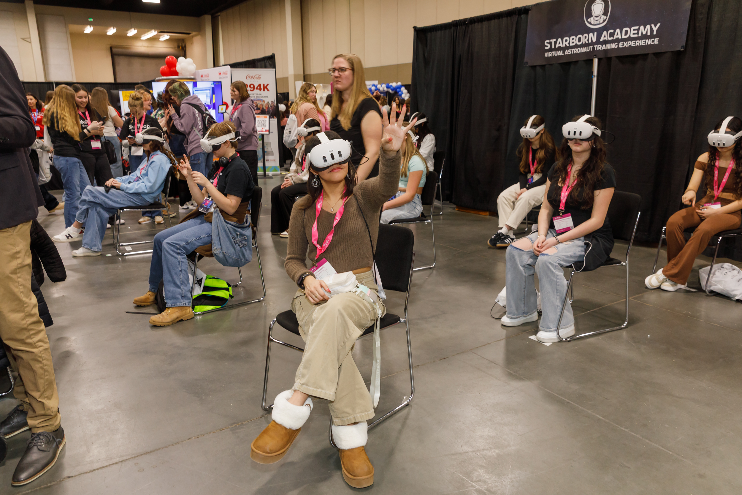 Utah students attend 2025 SheTech Explorer Day at Mountain America Expo Center in Sandy.