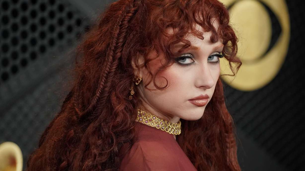 Chappell Roan arrives at the 68th annual Grammy Awards on Sunday, Feb. 1, 2026, in Los Angeles.