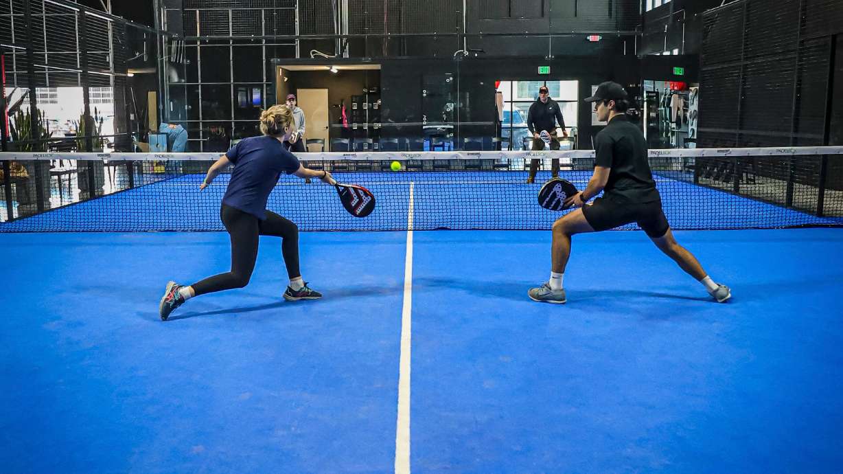 The new SLC Padel Club is where participants play a game that combines elements of tennis and squash. The club is seeking to build community and belonging as it introduces the state to the game.