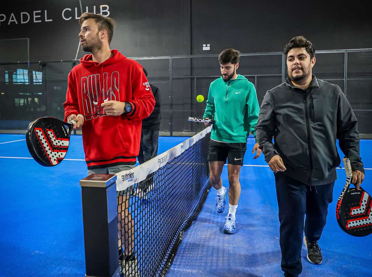 The new SLC Padel Club is where participants play a game that combines elements of tennis and squash. Cofounder Pedro Bautista wants people to join as many community events as possible as they seek to introduce the sport of padel.