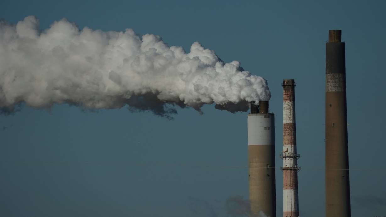 The Warrick Power Plant operates April 8, 2025, in Newburgh, Ind. The Trump administration this week is planning on significantly shrinking the scope of the 2009 "endangerment finding" from the Obama administration on greenhouse gases.