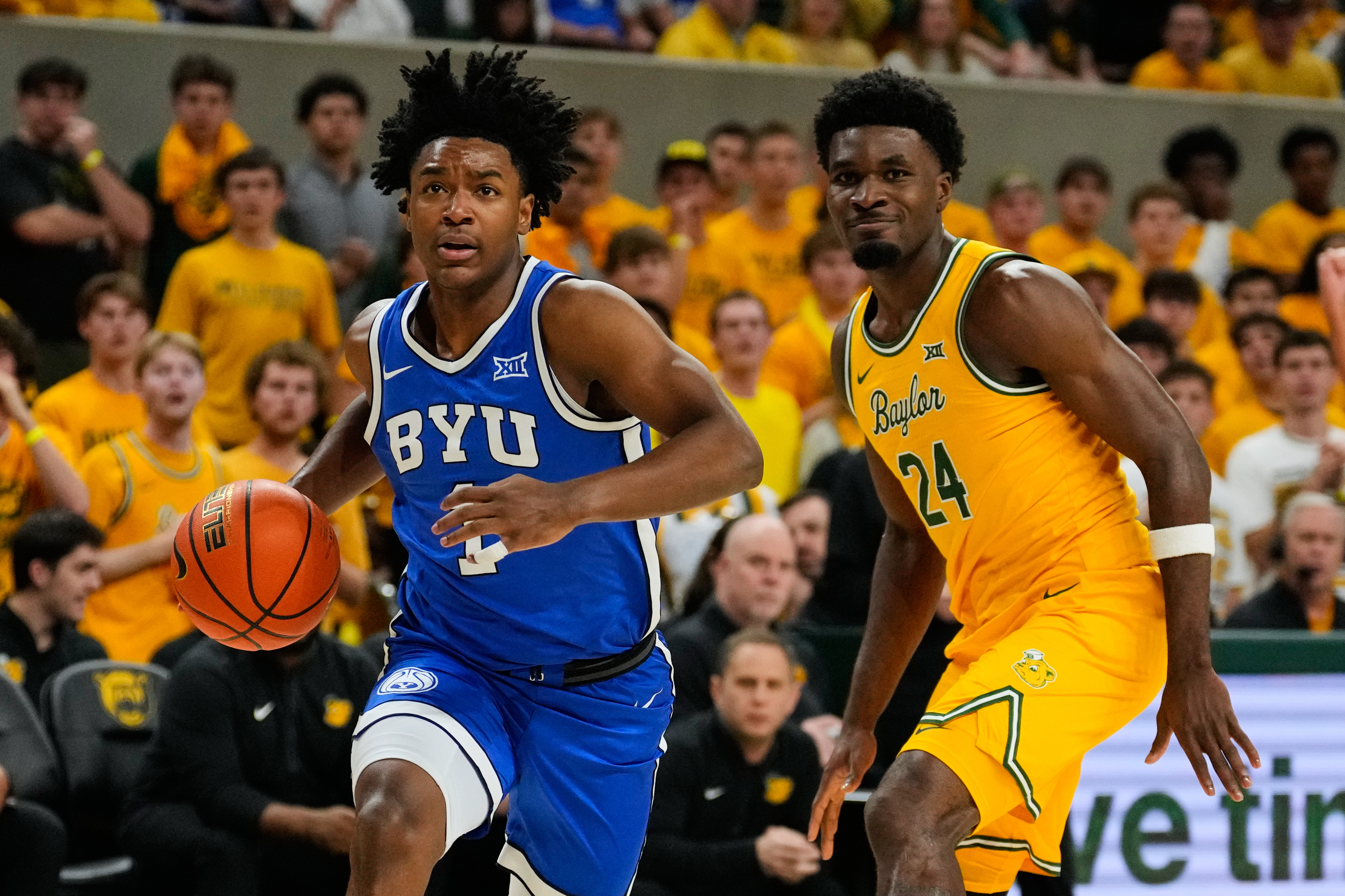 Wright, Dybantsa combine for 66 as No. 22 BYU snaps 4-game slide with win over Baylor