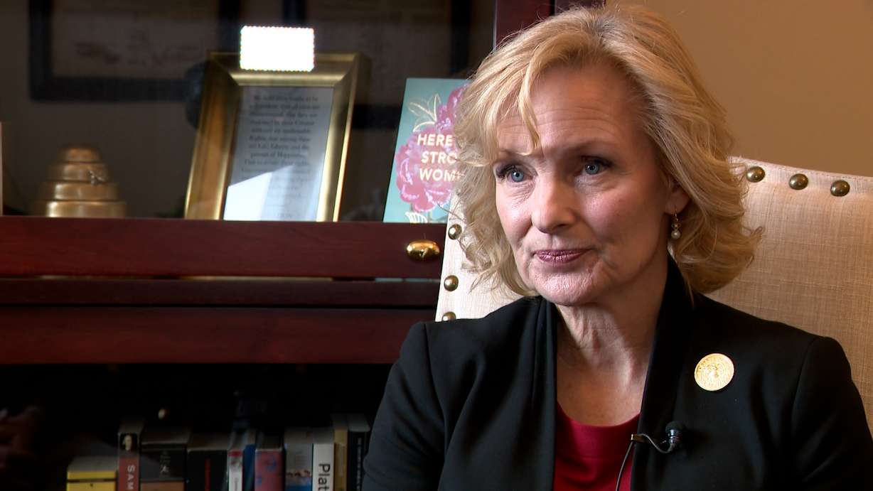 State Auditor Tina Cannon speaks with KSL, Tuesday. Cannon said the Utah Department of Health and Human Services put millions of residents' private personal data at risk.