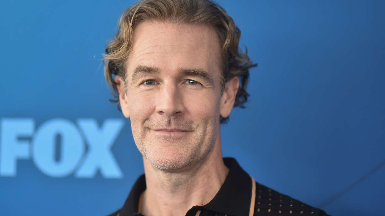 James Van Der Beek attends the FOX Winter Press Day in Los Angeles on Nov. 18, 2024. The "Dawson's Creek" star died on Wednesday at 48.