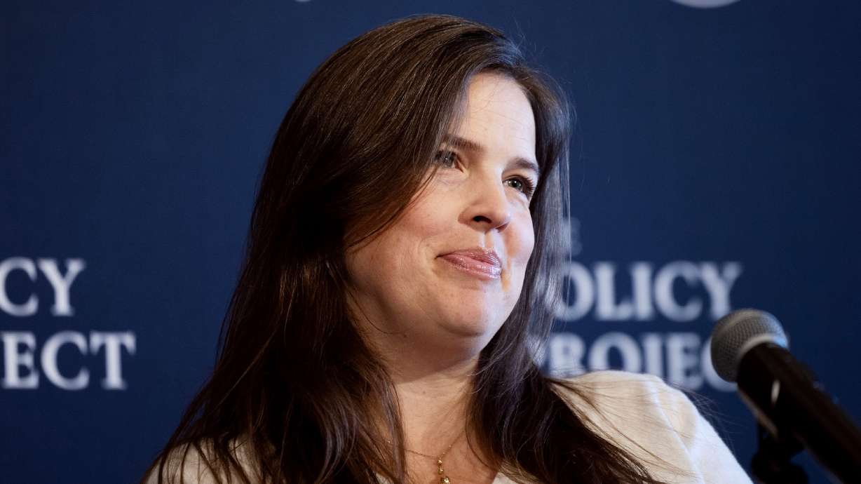 Utah Rep. Tiara Auxier, R-Morgan, on Jan. 29 at the Capitol in Salt Lake City. Auxier has revived a proposal targeting immigrant workers who may be in the country illegally.