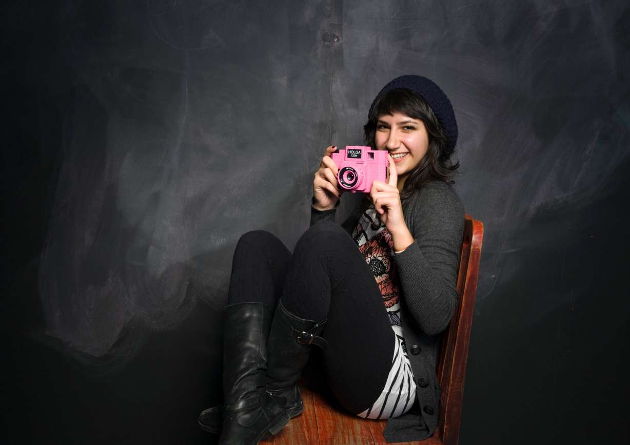 Sarah Kazemyi from the film "Circumstance" poses for a portrait in the Fender Music Lodge during the 2011 Sundance Film Festival on Jan. 21, 2011 in Park City. The French actress was emailed by Jeffrey Epstein about the film's premiere.