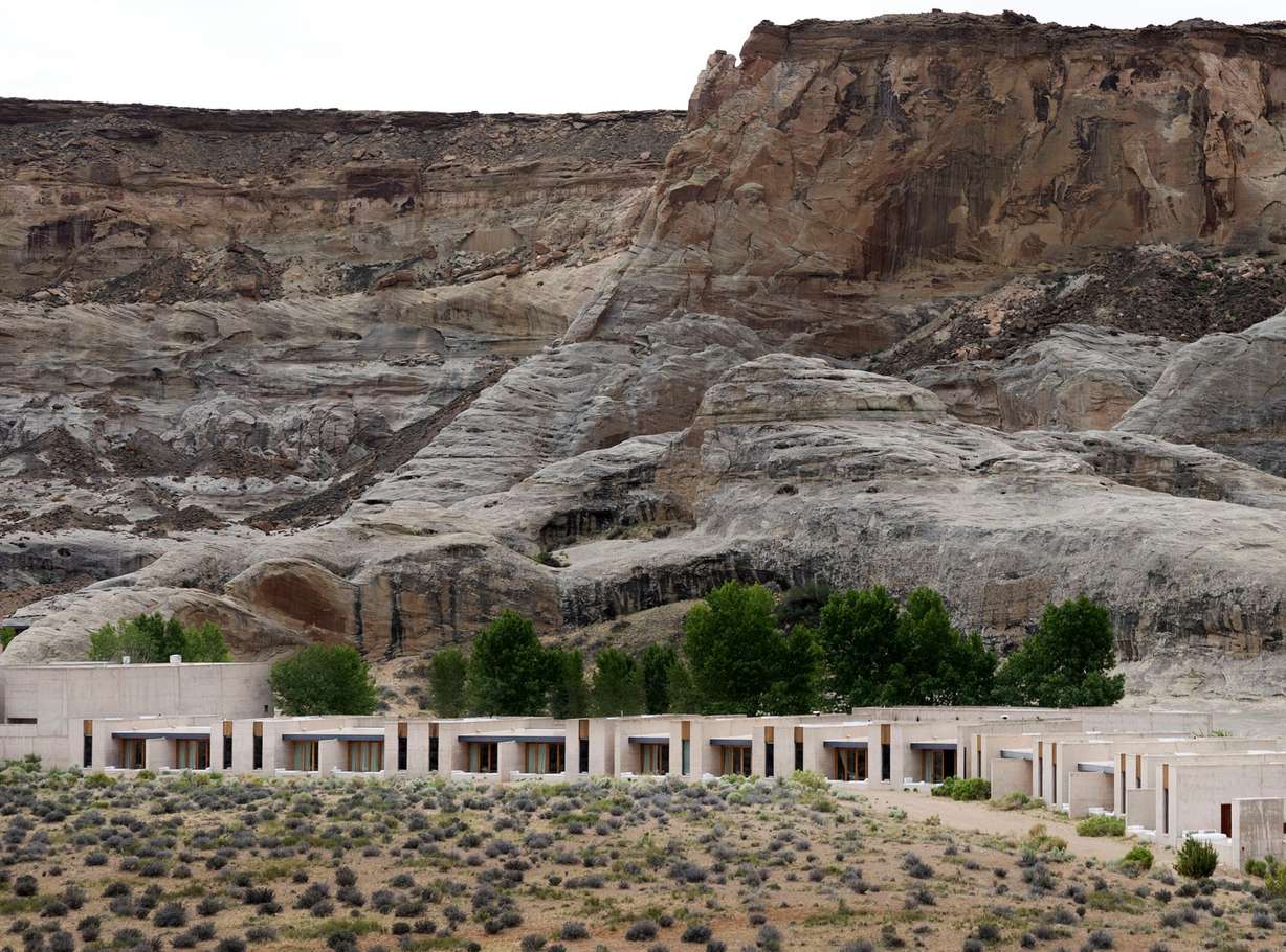 Amangiri located in Canyon Point, Kane County, is pictured on May 17, 2023. The resort is mentioned in the Epstein files, where Jeffrey Epstein appears to be open to paying for a stay at the resort for an unidentified person.