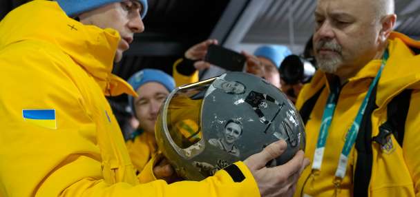 Ukrainian athlete tests the Olympic rules on free speech — and gets disqualified