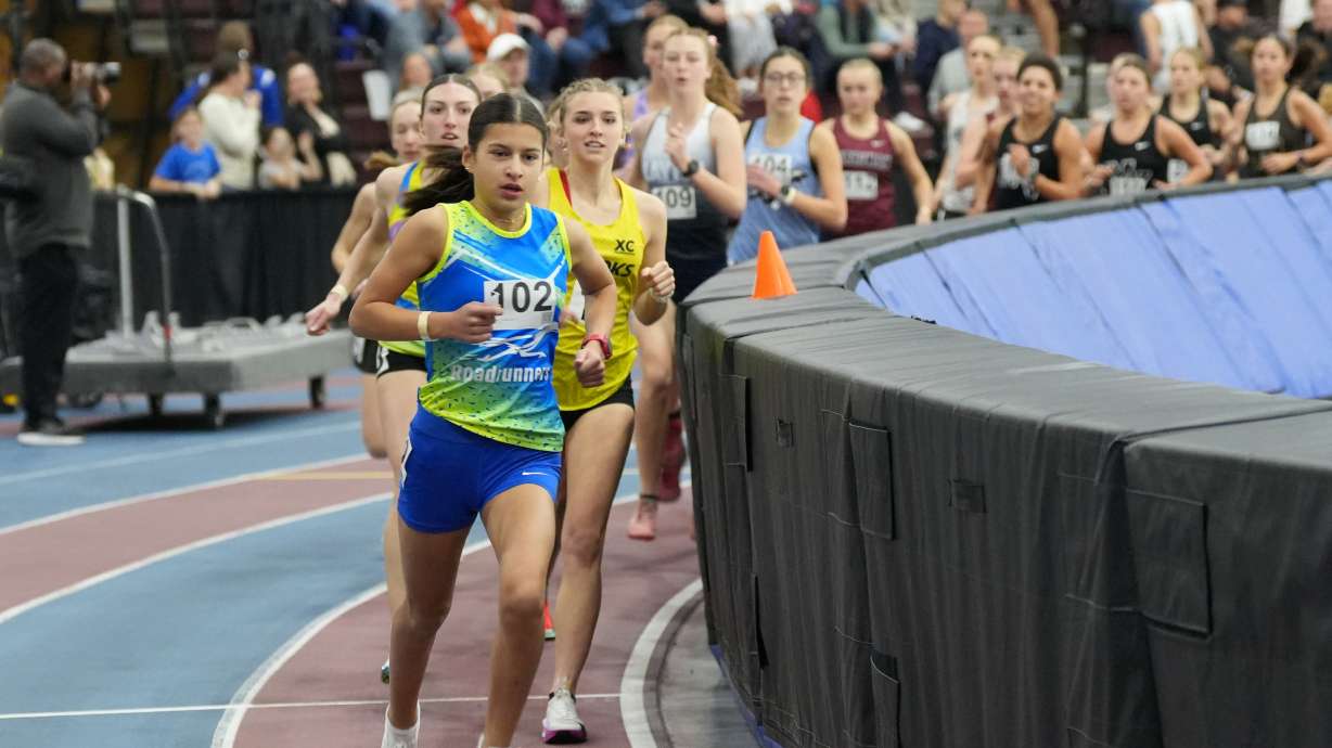 Angelina Alder, 12, of Provo, recently ran the fastest mile in U.S. middle school history.