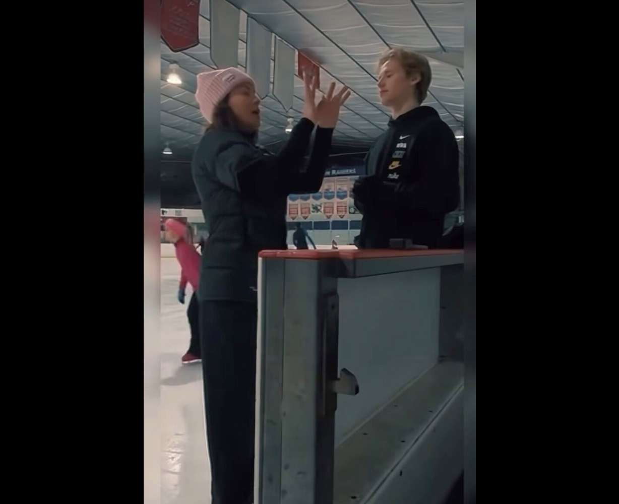 Randi Strong works with Olympic figure skater Ilia Malinin. Strong said she mostly works with Malinin on "finishing his lines."