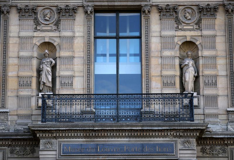 A view shows the Porte des Lions, the new public entrance to the renovated Denon wing (Aile Denon) at the Louvre Museum in Paris, France, Dec. 2. The gallery was hit by a water leak on Thursday, a spokesperson said on Friday.