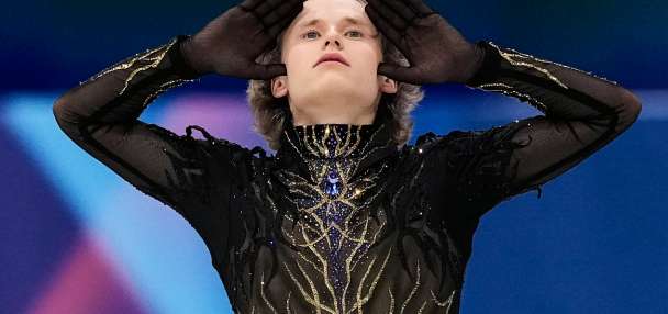 'Quad God' Ilia Malinin falls twice in Olympic disaster, allowing Mikhail Shaidorov to claim gold