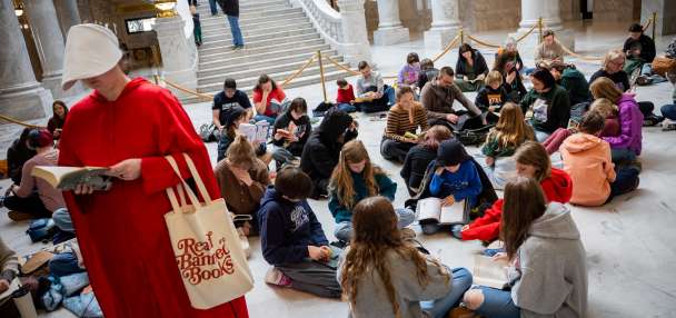 'A form of protest': Hundreds gather at Utah Capitol to oppose sensitive materials legislation