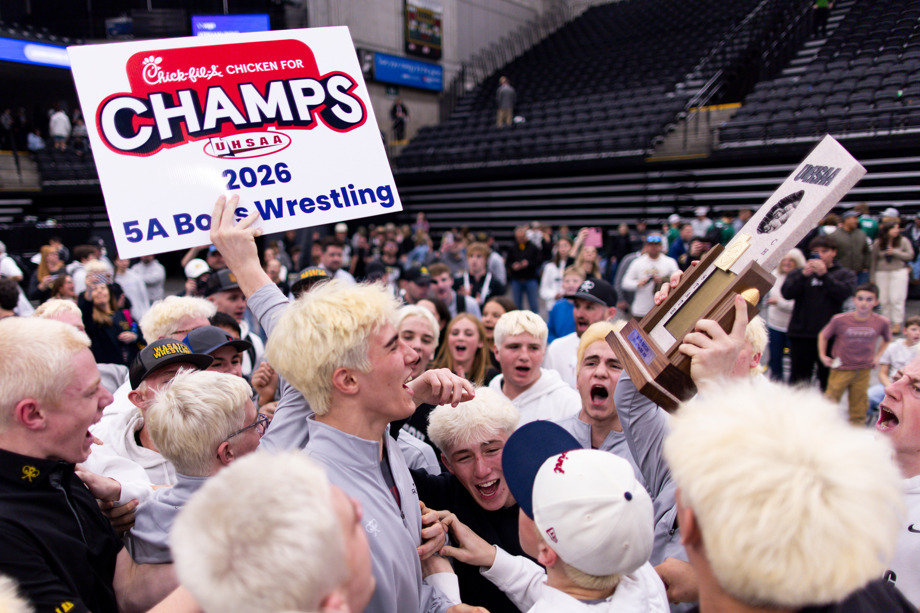 5A boys wrestling: Wasatch digs deep to collect 1st title in 6 years