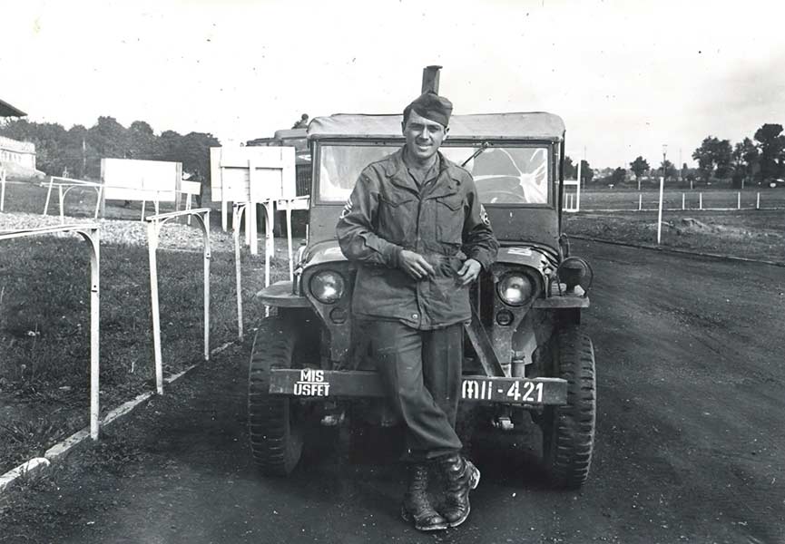 Then-U.S. Army Staff Sgt. Bill Hulet during World War II. Hulet did not return home until October 1945.